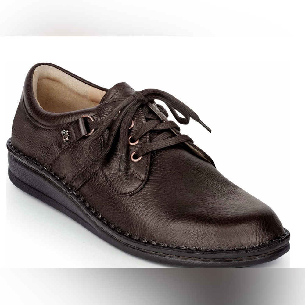 Finn Comfort Vaasa Men's Brown Leather Slipper Shoes Size 38 EU